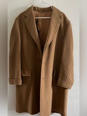 Men's Classic Tan Pea Coat